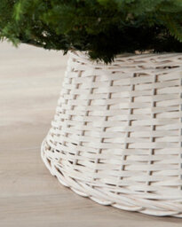 Werchristmas 70 Cm Off-White Wicker Rattan Christmas Tree Collar - thumbnail 3