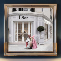 Home Luxe Interiors Dior Jewelry Silver Step Frame Luxury Wall Art 40X40Cm Home Decor - thumbnail 5