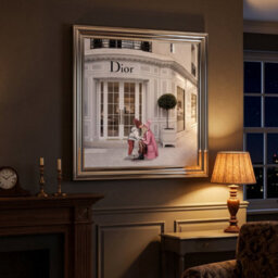 Home Luxe Interiors Dior Jewelry Silver Step Frame Luxury Wall Art 40X40Cm Home Decor - thumbnail 2