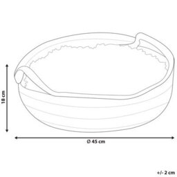 Beliani  Pet Bed Dalaman Cotton Grey - thumbnail 3