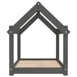 Berkfield Dog Bed Grey 81X60X70 Cm Solid Wood Pine - thumbnail 6