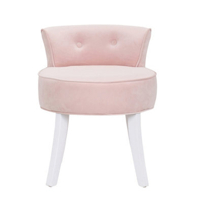 pink velvet stool for dressing table Dressing Table Storage Velvet Stool VECELO Vanity Stool With Storage, Pink Velvet Makeup Chair, Metal Legs,