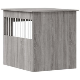 Walplus Grey Sonoma Dog Crate Furniture 64.5X80X71 Cm Engineered Wood End Table - thumbnail 9