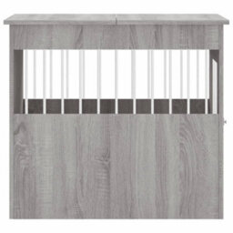 Walplus Grey Sonoma Dog Crate Furniture 64.5X80X71 Cm Engineered Wood End Table - thumbnail 8