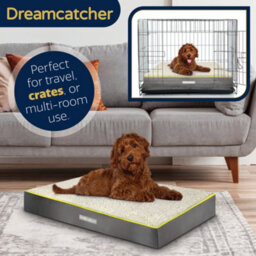 Dreamcatcher Grey Large Dog Bed Orthopaedic Flat Crate Pet Mattress 89X56X9Cm, Removable Washable Cover - thumbnail 8