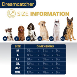 Dreamcatcher Grey Large Dog Bed Orthopaedic Flat Crate Pet Mattress 89X56X9Cm, Removable Washable Cover - thumbnail 5