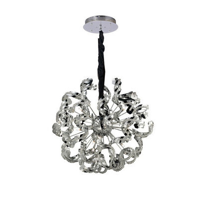 Luminosa Lighting Luminosa Esme Pendant 12 Light G4 Polished Chrome/crystal, Not Led/cfl Compatible - image 1
