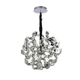 Luminosa Lighting Luminosa Esme Pendant 12 Light G4 Polished Chrome/crystal, Not Led/cfl Compatible