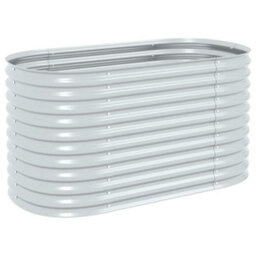 Walplus Garden Raised Bed 160X80X81 Cm Galvanised Steel Silver - thumbnail 2