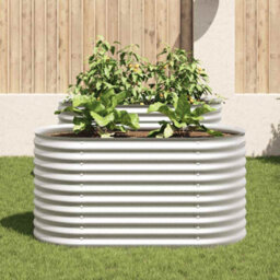Walplus Garden Raised Bed 160X80X81 Cm Galvanised Steel Silver - thumbnail 3