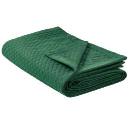 Beliani Bedspread Nape 200 X 220 Cm Dark Green - thumbnail 1