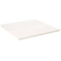 Berkfield Durable Table Top White 70X70X2.5 Cm Solid Wood Pine Square - thumbnail 2