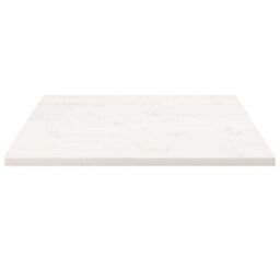 Berkfield Durable Table Top White 70X70X2.5 Cm Solid Wood Pine Square - thumbnail 3