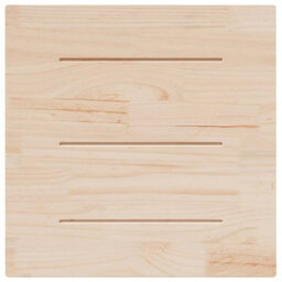 Berkfield Durable Table Top White 70X70X2.5 Cm Solid Wood Pine Square - thumbnail 4