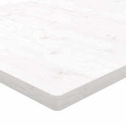 Berkfield Durable Table Top White 70X70X2.5 Cm Solid Wood Pine Square - thumbnail 6