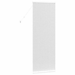 Berkfield Window Blind With Curtains Manual White Aluminium - thumbnail 7