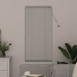 Berkfield Window Blind With Curtains Manual White Aluminium - thumbnail 3
