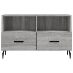 Berkfield Sturdy Tv Cabinet Grey Sonoma 80X36X50 Cm Engineered Wood - thumbnail 5