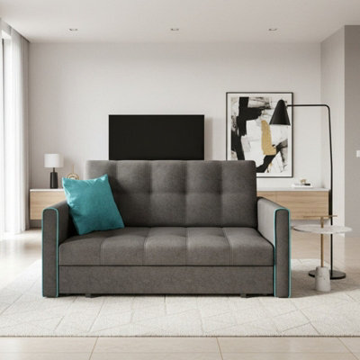 Viva Bis Iii Armchair Has Sleep Function And Storage Grey Has Turquoise - image 1