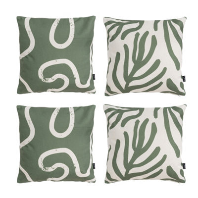 icon Boho Down To Earth Print Outdoor Indoor Cushion Set Of 4 - Collection Six - image 1