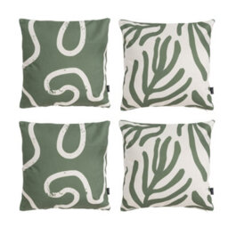 icon Boho Down To Earth Print Outdoor Indoor Cushion Set Of 4 - Collection Six - thumbnail 1