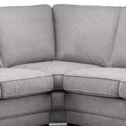 Furnishings For Less UK Milan 5 Seater Long  L Shaped Corner Sofa Full Back Chesterfield Arms Grey Left Hand Facing - thumbnail 3