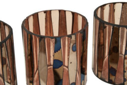 Orsina Gaia Set Of 3 Pink Tealight Holders - thumbnail 4