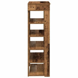 Berkfield Elegant Shoe Rack Old Wood 60X30X98 Cm Engineered Wood - thumbnail 5