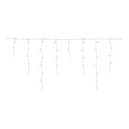 300 Ice White Icicle Led Icicle Lights With Timer Function Clear Cable - thumbnail 2