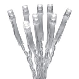 300 Ice White Icicle Led Icicle Lights With Timer Function Clear Cable - thumbnail 3