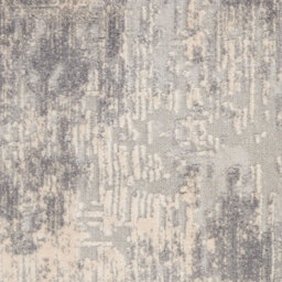 Ivory Silver Abstract Luxurious Modern Easy To Clean Rug For Living Room Bedroom And Dining Room-66 X 230Cm (Runner) - thumbnail 5