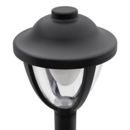 Long Life Lamps Company 12W Led Bollard Outdoor Garden Light Stainless Steel Black Finish Warm White Zlc359Bww - thumbnail 4