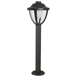 Long Life Lamps Company 12W Led Bollard Outdoor Garden Light Stainless Steel Black Finish Warm White Zlc359Bww - thumbnail 3