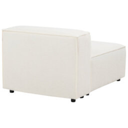 Beliani Modular Corner Sofa 3 Seater Ardal Boucle White With Ottoman - thumbnail 9