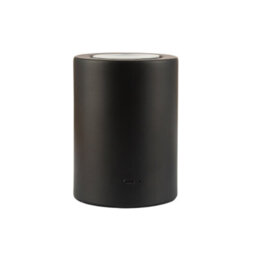 Happy Homewares Modern Rechargeable Can-Style Table Lamp In Matte Black With Touch Dimmer Button - thumbnail 2