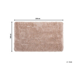 Beliani Shaggygy Rug Cide Beige 160 X 230 Cm - thumbnail 3