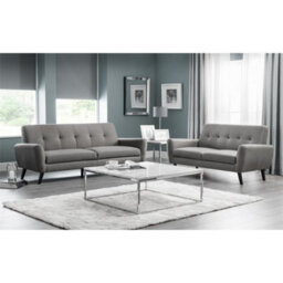 Ashfield White Marble Top Square Coffee Table With Silver Framing - thumbnail 1