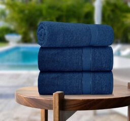 Casabella 3 Pack 90Cm X 180Cm Super Jumbo Extra Large Bath Sheet - thumbnail 1