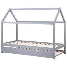 Beliani Kids Trundle Bed Pine Wood Crillon 90 X 200 Cm (Eu Single) Grey - thumbnail 7