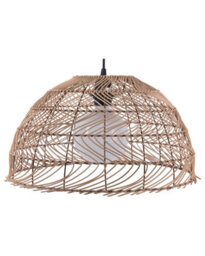 Beliani Boho Rattan Bell Pendant Light W40 X H163Cm, Natural Finish, Handmade - thumbnail 2
