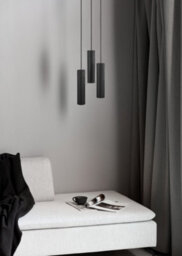 Nordlux Tilo Metal Pendant Light Wood Black,mains - thumbnail 5