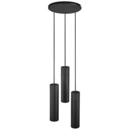 Nordlux Tilo Metal Pendant Light Wood Black,mains - thumbnail 3