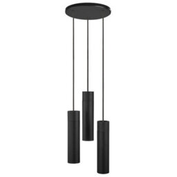 Nordlux Tilo Metal Pendant Light Wood Black,mains - thumbnail 2