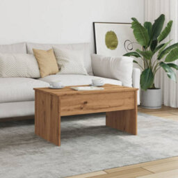 Berkfield Coffee Table Artisan Oak 80X50.5X41.5 Cm Engineered Wood - thumbnail 3