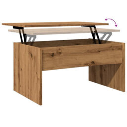 Berkfield Coffee Table Artisan Oak 80X50.5X41.5 Cm Engineered Wood - thumbnail 9
