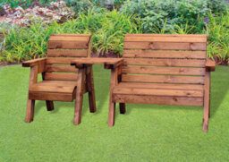 Charles Taylor Trading Charles Taylor Little Fellas Wooden Garden Companion Seat & Bench Straight Chair - thumbnail 3