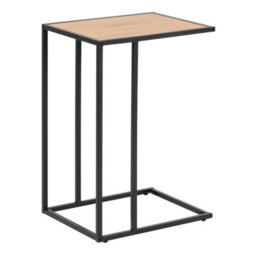 Wyld Haus El Paso Side Table - Wild Oak Effect Top & Black Metal Base - thumbnail 4
