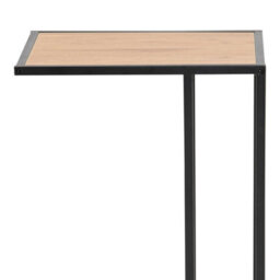 Wyld Haus El Paso Side Table - Wild Oak Effect Top & Black Metal Base - thumbnail 6