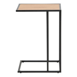 Wyld Haus El Paso Side Table - Wild Oak Effect Top & Black Metal Base - thumbnail 2