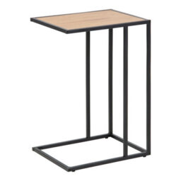 Wyld Haus El Paso Side Table - Wild Oak Effect Top & Black Metal Base - thumbnail 3